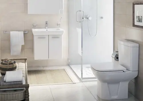 Click Here To Enlarge This Photo Of Vitra S20 Close Coupled WC Pan with Dual Flush Cistern and Soft Close Toilet Seat