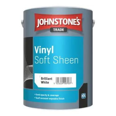 Click Here To Enlarge This Photo Of 5L Johnstone&rsquo;s Trade Vinyl Soft Sheen Brilliant White