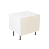 Kitchen Kit Flatpack Slab Ultra Matt Cashmere 600 Belfast Sink Base Cabinet - FKKF0670