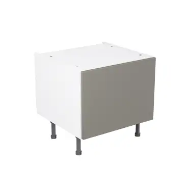 Click Here To Enlarge This Photo Of Kitchen Kit Flatpack Slab Ultra Matt Dust Grey 600 Belfast Sink Base Cabinet - FKKF0870