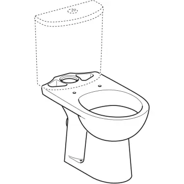 Click Here To Enlarge This Photo Of Geberit Selnova Floor Standing Horizontal Outlet WC for Close Coupled Cistern - 501.041.00.6