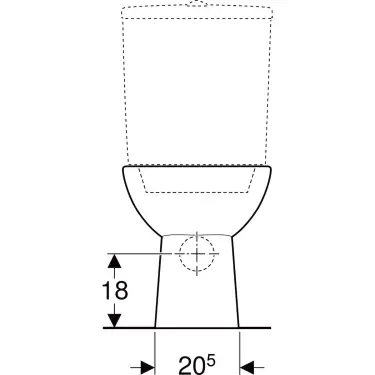 Click Here To Enlarge This Photo Of Geberit Selnova Floor Standing Horizontal Outlet WC for Close Coupled Cistern - 501.041.00.6
