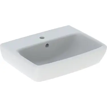 Click Here To Enlarge This Photo Of Geberit Selnova Square Handrinse Basin 45 cm White with Overflow