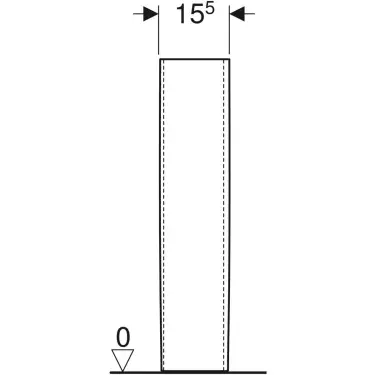 Click Here To Enlarge This Photo Of Twyford Option Full Pedestal 70 cm White - OT4940WH