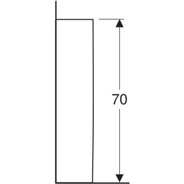 Click Here To Enlarge This Photo Of Twyford Option Full Pedestal 70 cm White - OT4940WH