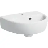 Geberit Selnova 36 cm Handrinse Basin with Asymmetrical Overflow in White - 501.406.00.6