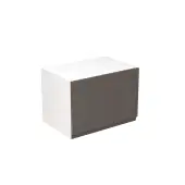 Kitchen Kit Flatpack J-Pull Gloss Graphite 500 Short Bridging Wall Kitchen Cabinet - FKKJ0473