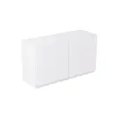 Kitchen Kit Flatpack J-Pull Matt White 800 Double Extractor Wall Kitchen Cabinet - FKKJ0575
