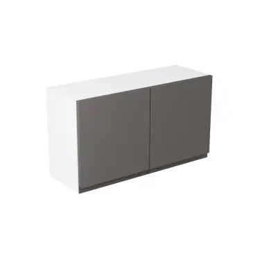 Click Here To Enlarge This Photo Of Kitchen Kit Flatpack J-Pull Matt Graphite 800 Double Extractor Wall Kitchen Cabinet - FKKJ0975
