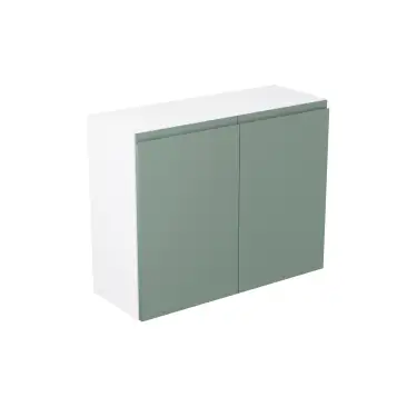 Click Here To Enlarge This Photo Of Kitchen Kit Flatpack J-Pull Matt Sage Green 900 Wall Kitchen Cabinet - FKKJ1172