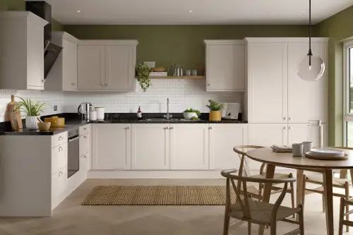Click Here To Enlarge This Photo Of Kitchen Kit Flatpack Shaker Matt Cashmere 900 Base Kitchen Cabinet - FKKH0671