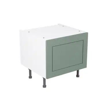 Click Here To Enlarge This Photo Of Kitchen Kit Flatpack Shaker Matt Sage Green 600 Belfast Sink Base Kitchen Cabinet - FKKH1170