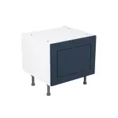 Kitchen Kit Flatpack Shaker Matt Indigo Blue 600 Belfast Sink Base Kitchen Cabinet - FKKH1370