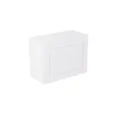 Kitchen Kit Flatpack Shaker Matt White 600 Single Extractor Wall Kitchen Cabinet - FKKH0574