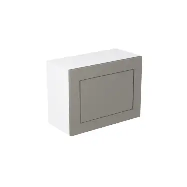 Click Here To Enlarge This Photo Of Kitchen Kit Flatpack Shaker Matt Dust Grey 600 Single Extractor Wall Kitchen Cabinet - FKKH0874