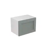 Kitchen Kit Flatpack Shaker Matt Sage Green 500 Short Bridging Wall Kitchen Cabinet - FKKH1173