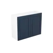 Kitchen Kit Flatpack Shaker Matt Indigo Blue 900 Wall Kitchen Cabinet - FKKH1372