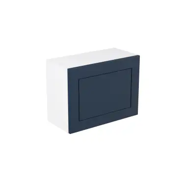 Click Here To Enlarge This Photo Of Kitchen Kit Flatpack Shaker Matt Indigo Blue 600 Single Extractor Wall Kitchen Cabinet - FKKH1374