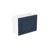 Kitchen Kit Flatpack Shaker Matt Indigo Blue 600 Single Extractor Wall Kitchen Cabinet - FKKH1374