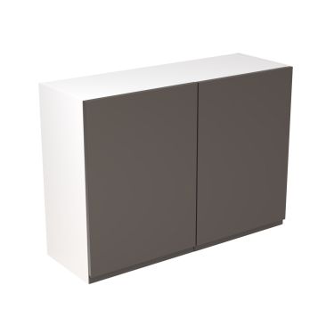 Click Here To Enlarge This Photo Of Kitchen Kit Flatpack J Pull Super Gloss Graphite 1000 Wall Unit - FKKJ0415