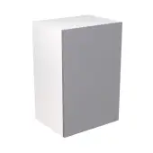Kitchen Kit Flatpack Slab Gloss Light Grey 900 Boiler Housing Cabinet- FKKF0266
