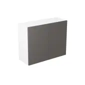Kitchen Kit Flatpack Slab Matt Graphite 900 Wall Kitchen Cabinet - FKKF0972