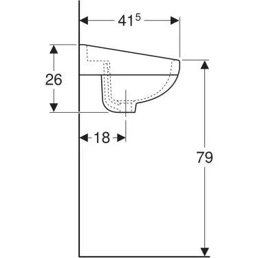Click Here To Enlarge This Photo Of Twyford Classic Low Level Washbasin 2 Tap Holes with Visible Overflow White (CC4212WH)