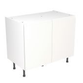 Kitchen Kit Flatpack J Pull Ultra Matt White 1000 Base Unit - FKKJ0508