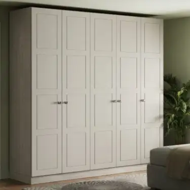 Click Here To Enlarge This Photo Of Classic / Shaker Taupe Grey 2-Drawer Bedside Chest - BEDUS2116C