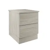 Classic / Shaker Urban Oak 2-Drawer Bedside Chest - BEDUS2216C