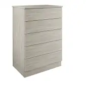 Classic / Shaker Urban Oak 5-Drawer Tallboy Chest - BEDUS2213C
