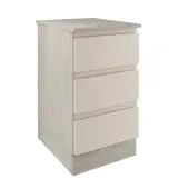 J-Pull Handleless Cashmere 3-Drawer Single Chest - BEDUJ0615C