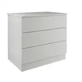 Slab Light Grey 3-Drawer Double Chest - BEDGM1214C