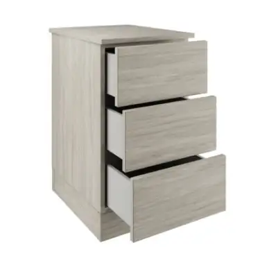 Click Here To Enlarge This Photo Of Slab Urban Oak 3-Drawer Single Chest - BEDUM1415C