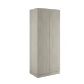 Slab Urban Oak Double Wardrobe with Single Rail - BEDUM1408D