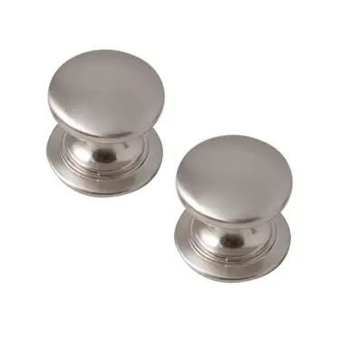 Click Here To Enlarge This Photo Of Brushed Nickel Windsor Knob (Pack of 2) - BEDHWKBN