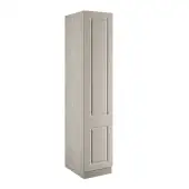 Classic Square Panel Taupe Grey Single Wardrobe with Single Rail - BEDUH2102S