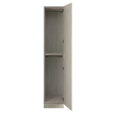 Click Here To Enlarge This Photo Of Slab Urban Oak Single Wardrobe with Double Rail - BEDUM1403S