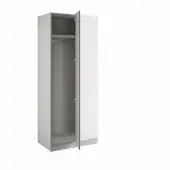 J-Pull Handleless Light Grey Blind Corner Wardrobe - BEDGJ0712B