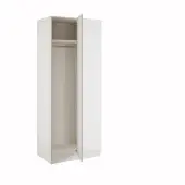 J-Pull Handleless White Blind Corner Wardrobe - BEDWJ0512B