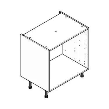Click Here To Enlarge This Photo Of Flatpack Kitchen Cabinet 800mm Full Drawer Base Unit