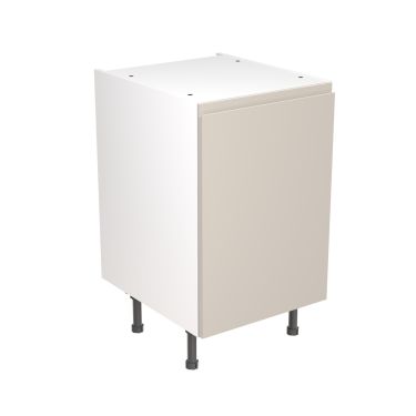 Click Here To Enlarge This Photo Of Kitchen Kit Flatpack J Pull Ultra Matt Light Grey 500 Base Unit - FKKJ0703