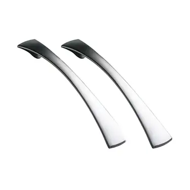 Click Here To Enlarge This Photo Of Satin Chrome Tapered Bow Handle (Pack of 2)