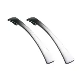 Satin Chrome Tapered Bow Handle (Pack of 2)