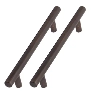 Click Here To Enlarge This Photo Of Oil Robbed Bronze T Bar Handle (Pack of 2)