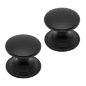 Matt Black Windsor Knob Handle (Pack of 2)