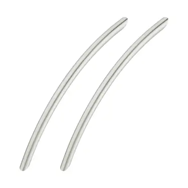 Click Here To Enlarge This Photo Of Brushed Nickel Bow Handle (Pack of 2)