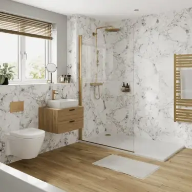 Click Here To Enlarge This Photo Of Multipanel 2400 X 1200MM Bianca Luna LB Collection H/Lock T&G Wall Panel ML3421SHRHLTG17