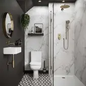 Multipanel 2400 X 1200MM Calacatta Marble LB Collection H/Lock T&G Wall Panel ML3460SHRHLTG17