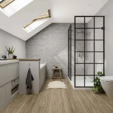 Click Here To Enlarge This Photo Of Multipanel 2400 X 1200MM Concrete LB Collection H/Lock Elements T&G Wall Panel ML8830SHRHLTG17